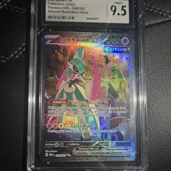 Pokemon Co. Iron Valiant ex 249/182 SV04 Paradox Rift SIR Holo Full Art EN 2023 - Image 1