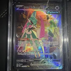 Pokemon Co. Iron Valiant ex 249/182 SV04 Paradox Rift SIR Holo Full Art EN 2023 - Image 2