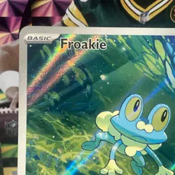 Froakie 088/086 Illustration Rare ME04: Chaos Rising Pokemon Holo NM Full Art! - Image 2