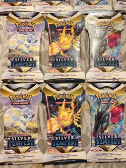 10X Pokemon Silver Tempest Sealed Sleeved Booster Packs. Complete Art - Image 3