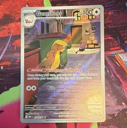 Gumshoos 153/132 Me01: Mega Evolution Illustration Rare Holo English 100 HP - Image 1