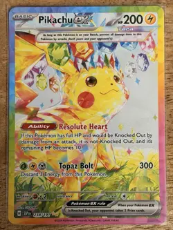 2024 Pokemon Pikachu ex 238/191 Surging Sparks Special Illustration Rare - Image 1