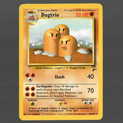 Dugtrio 23/130 Non Holo Rare Base Set 2 - Pokemon Card WOTC - NM - Image 1