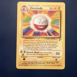 Vintage Pokemon TCG Electrode 25/130 Non-Holo Rare Base Set 2 HP (WoTC) - Image 1