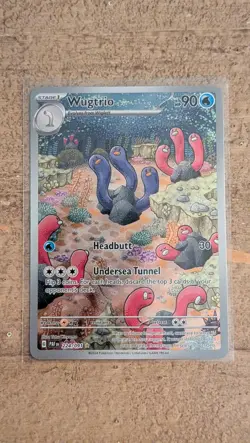 Wugtrio Paldean Fates Holo Illustration Rare Pokemon TCG Card 224/091 - Image 1