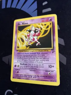 Mr. Mime 27/130 Non-Holo Rare Base Set 2 Pokemon Card **rare** Very Good Cond - Image 5