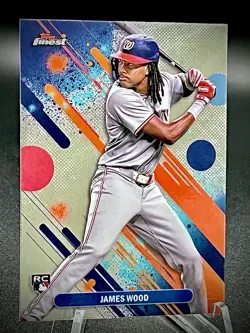 2025 Topps Finest James Wood #100 Washington NATIONALS ROOKIE RC 🟢 - Image 1
