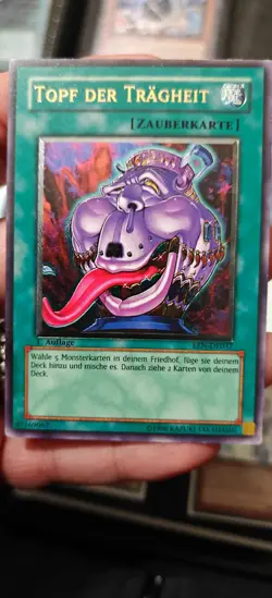 Pot of Avarice (German 1st ed Ultimate Rare, Elemental Energy (EEN), Mod Play) - Image 1