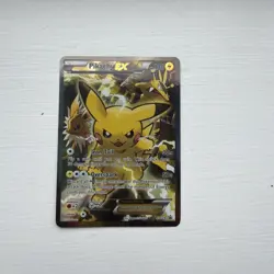 Pokemon Pikachu EX XY124 Black Star Promo 2016 Generations Holo Full Art Card - Image 1