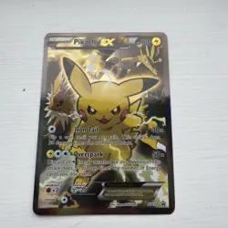 Pokemon Pikachu EX XY124 Black Star Promo 2016 Generations Holo Full Art Card - Image 2