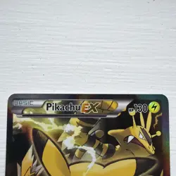 Pokemon Pikachu EX XY124 Black Star Promo 2016 Generations Holo Full Art Card - Image 5