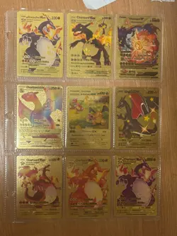 Lot of 18 - Gold Charizard Fan Art Pokemon Cards (Read Des) - Image 2