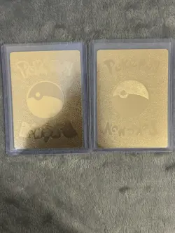 Pokemon Fan Art - gengar x2 Gold Foil fan art cards - Image 2