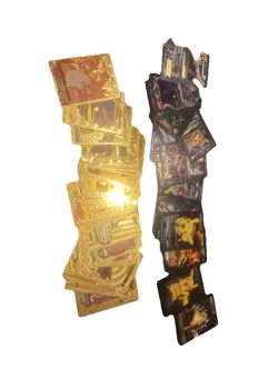 Mix Of Pokemon Cards Including Gold, Black And Rainbow Fan Art Cards + Holos - Image 1