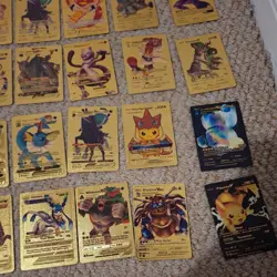 Pokemon Gold Foil Fan Art Cards 31 Cards Bundle (Unofficial Cards) - Image 4