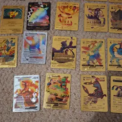 Pokemon Gold Foil Fan Art Cards 31 Cards Bundle (Unofficial Cards) - Image 5