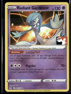 Radiant Gardevoir 069/196 Prize Pack Series 3 Stamped English Pokemon Card (LP) - Image 1