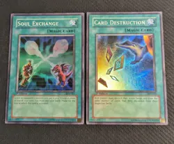 Yugioh Soul Exchange/Card Destruction SDY-041 SDY-042 1st Edition Set LP/MP! - Image 1