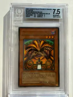 2002 YU-GI-OH! LOB-124 EXODIA THE FORBIDDEN ONE 1st Edition BGS 7.5 - Image 1
