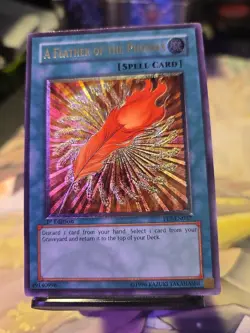 Ultimate Rare A Feather of the Phoenix FET-EN037 1st Edition Yugioh LP/MP - Image 1