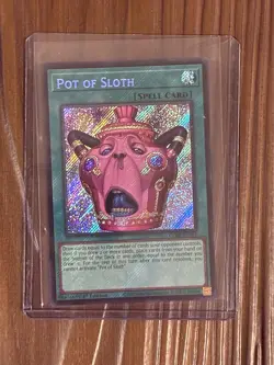 Yu-Gi-Oh! TCG Chaos Origins Pot Of Sloth Secret Rare CORI-EN061 - Image 1
