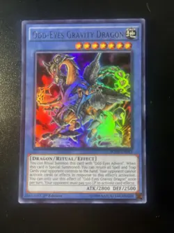 Yu-Gi-Oh! TCG Odd-Eyes Gravity Dragon Breakers of Shadow BOSH-EN043 1st Edition - Image 1