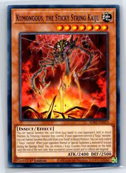 Kumongous, the Sticky String Kaiju SDBT-EN010 Beware of Traptrix Yu-Gi-Oh - Image 1