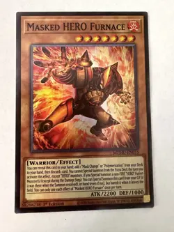 Yugioh - Masked HERO Furnace - Super - 1st - MZMU-EN015 - NM - Image 1