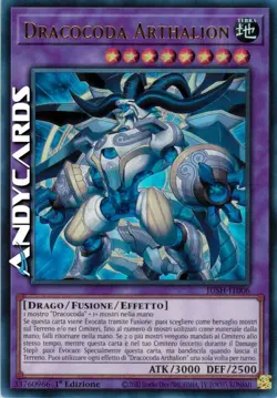 DRACOCODA ARTHALION (Dracotail Arthalion) • Ultra R • JUSH IT006 • 1Ed • Yugioh! - Image 1