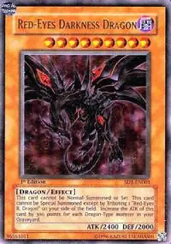 Red-Eyes Darkness Dragon Unlimited Ultra Rare SD1-EN001 NM - Image 1