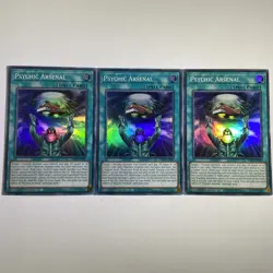 3 x YuGiOh Psychic Arsenal PHNI-EN082 Super Rare 1st Edition Playset - Image 1