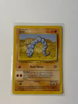 Pokemon TCG Onix Base Set 56/102 non holo card WOTC - Image 1