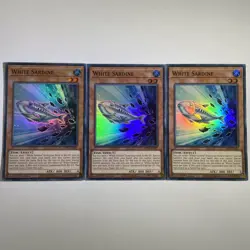 3 x YuGiOh White Sardine PHNI-EN007 Super Rare 1st Edition Playset - Image 1