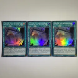 3 x PHNI-EN094 Obsidim, the Ashened City Super Rare 1st Edition YuGiOh Playset - Image 1