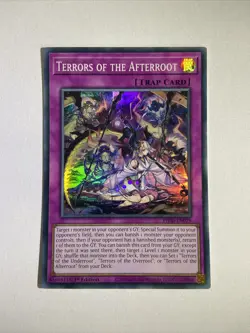 YuGiOh Terrors of the Afterroot PHNI-EN079 Super Rare 1st Edition - Image 1
