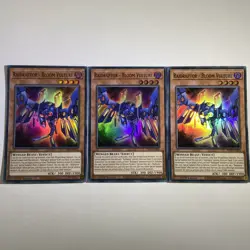 3 x Raidraptor - Bloom Vulture PHNI-EN005 Super Rare 1st Edition YuGiOh Playset - Image 1