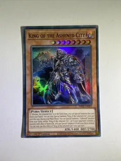 Yugioh PHNI-EN091 King of the Ashened City Super Rare 1st Edition - Image 1