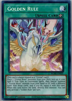 Golden Rule BLMR-EN035 Battles of Legend: Yu-Gi-Oh 1st Edition LP - Image 1