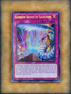 Yugioh Rainbow Bridge of Salvation MP22-EN270 Secret Rare 1st Ed NM - Image 1