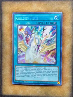 Yugioh Golden Rule BLMR-EN035 Secret Rare 1st Ed NM - Image 1