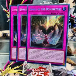 3x Yugioh Playset Songs of the Dominators RA05-EN081 Secret Rare 1st Near Mint - Image 1