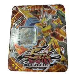 Yu Gi Oh! 2009 Collectible Tins Power Tool Dragon Tin Brand New Factory Sealed - Image 1