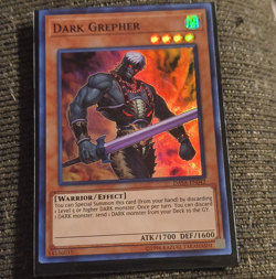 Yu-Gi-Oh! TCG Dark Grepher DASA-EN042 Super Rare Foil 1st Ed EN 1700/1600 - Image 1