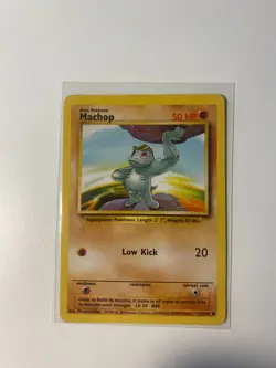 Machop - 52/102 - Pokemon WOTC Base Set - TCG Card - Image 1
