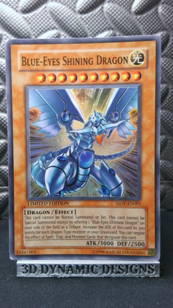 | Yugioh Blue-Eyes Shining Dragon MOV-EN001 Super Rare Movie Promo HP 🔥 | - Image 1
