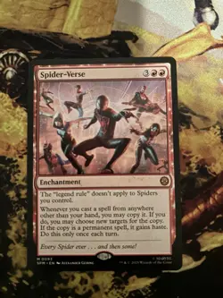 1x Spider-Verse MTG Marvel’s Spider-Man Mythic Rare Nonfoil NM - Image 1