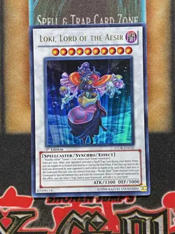 Yugioh Loki, Lord of the Aesir STOR-EN039 Ultra Rare 1st Ed NM - Image 1