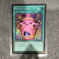 Yu-Gi-Oh! Konami Pot of Sloth Chaos Origins CORI-EN061 Secret Rare Foil 1st Ed - Image 3