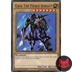 Yugioh Gaia The Fierce Knight MILI-EN025 Rare 1st Edition LP - Image 1
