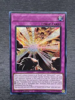 YuGiOh! Exxod Fires Of Rage MP25 - Error Misprint No Name No Imprint 1st Ed NM - Image 2
